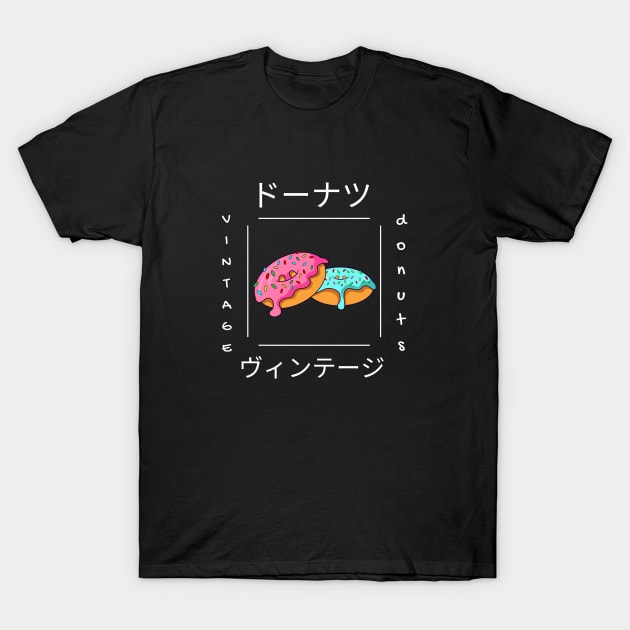 Donut Kawaii Foodie Yummy Pastry Japan T-Shirt by Flowering Away